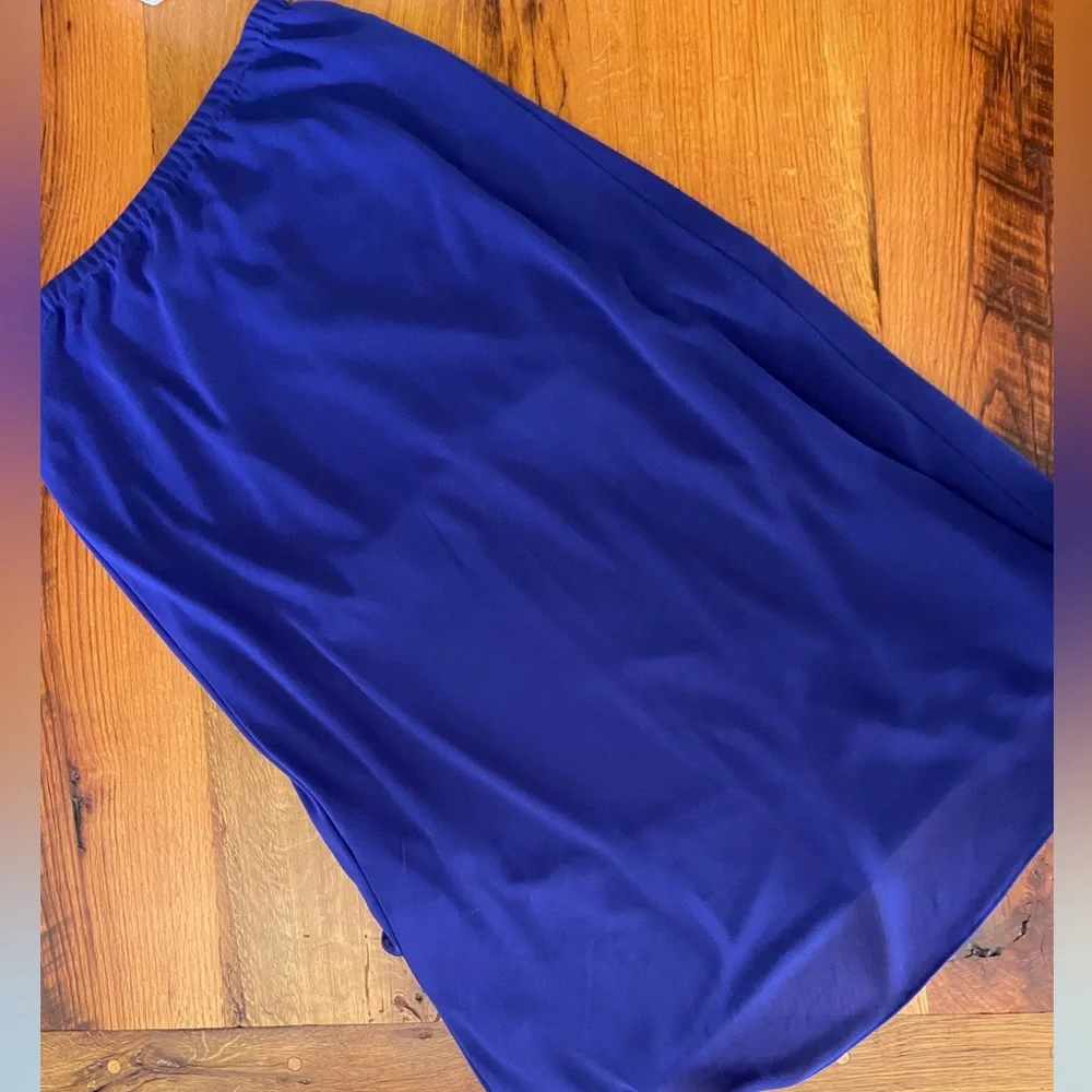 Studio 1 Lined Classic 2 Pc Top and Skirt Set, Beautiful Purple Color, Size 16W - Picture 7 of 9